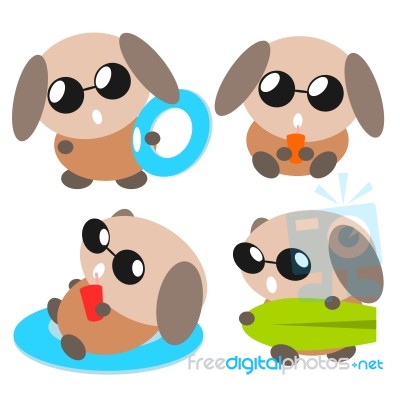 Cartoon Dog Illustration Stock Image