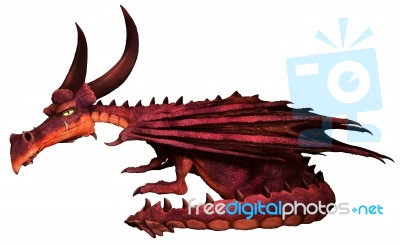 Cartoon Dragon Stock Image