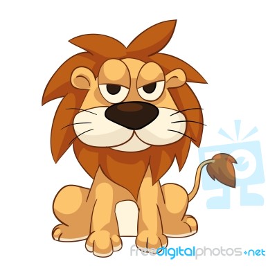 Cartoon Of Lion Stock Image