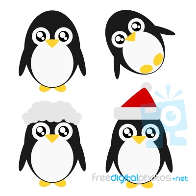 Cartoon Penguin Illustration Stock Image