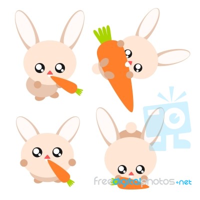 Cartoon Rabbit Illustration Stock Image