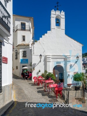 Casares, Andalucia/spain - May 5 : Street Scene In Casares Spain… Stock Photo