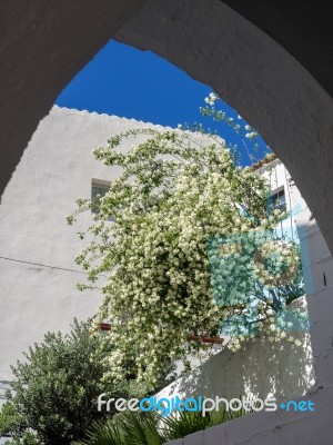 Casares, Andalucia/spain - May 5 : View Through An Arch In Casar… Stock Photo