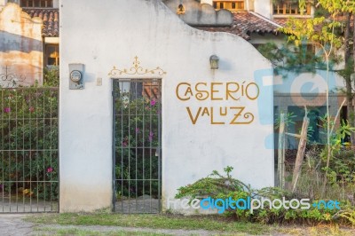 Caserio Valuz Country Inn Main Entrance To The Hotel In Zambrano… Stock Photo