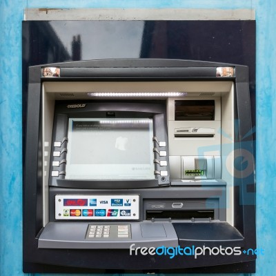 Cash Machine In Rye East Sussex Stock Photo