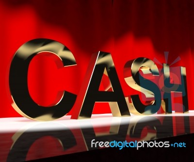 Cash On Stage Stock Image