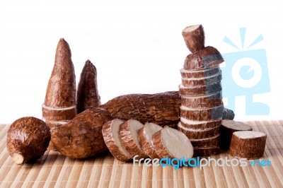 Cassava Root Stock Photo