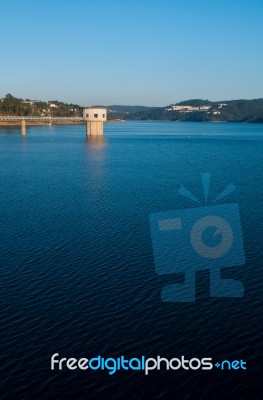 Castelo De Bode Dam Stock Photo