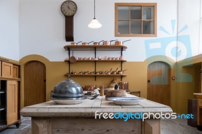 Castle Kitchen At St Fagans National History Museum Stock Photo