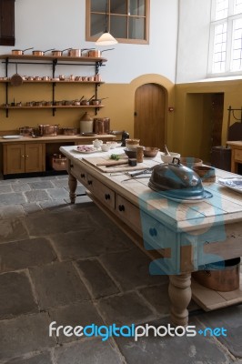 Castle Kitchen At St Fagans National History Museum Stock Photo