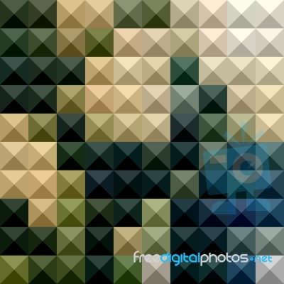 Castleton Green Abstract Low Polygon Background Stock Image