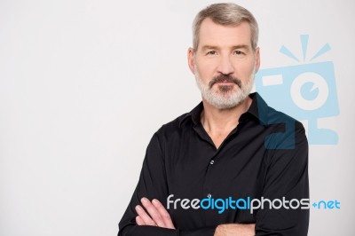 Casual Man Looking At Camera Stock Photo