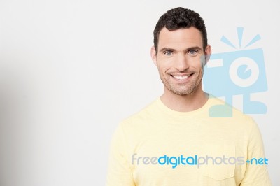 Casual Man Posing To Camera Stock Photo