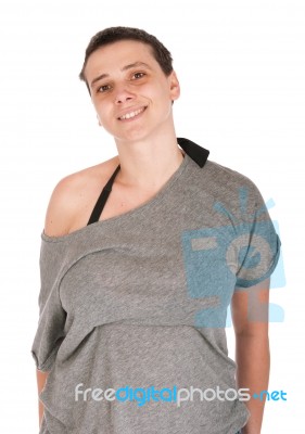 Casual Woman Stock Photo