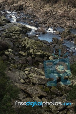 Cataract Gorge During The Day Stock Photo