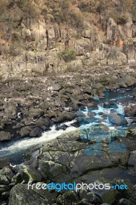 Cataract Gorge During The Day Stock Photo