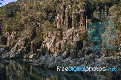 Cataract Gorge During The Day Stock Photo