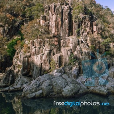 Cataract Gorge During The Day Stock Photo