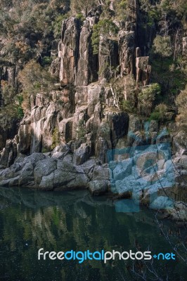 Cataract Gorge During The Day Stock Photo