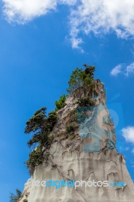 Cathedral Cove Coromandel Peninsula Stock Photo