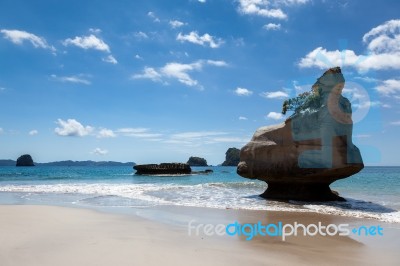 Cathedral Cove Coromandel Peninsula Stock Photo