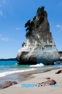 Cathedral Cove Coromandel Peninsula Stock Photo