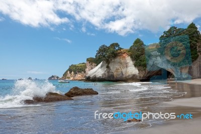 Cathedral Cove Coromandel Peninsula Stock Photo