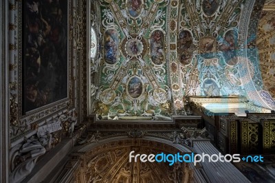 Cathedral Of St Alexander In Bergamo Stock Photo