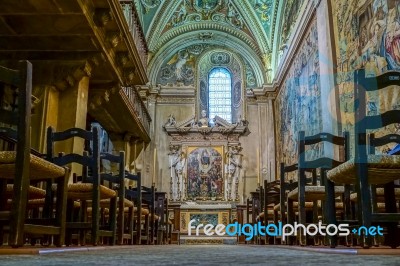 Cathedral Of St Alexander In Bergamo Stock Photo