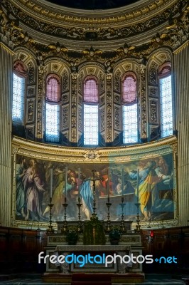 Cathedral Of St Alexander In Bergamo Stock Photo