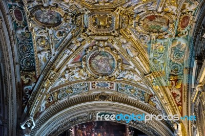 Cathedral Of St Alexander In Bergamo Stock Photo