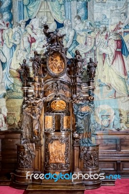 Cathedral Of St Alexander In Bergamo Stock Photo