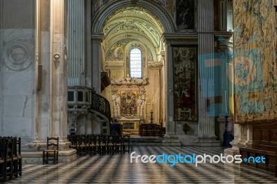 Cathedral Of St Alexander In Bergamo Stock Photo