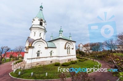 Catholic Orthodox Church In Hakodate Stock Photo