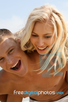 Caucasian Young Couples Stock Photo