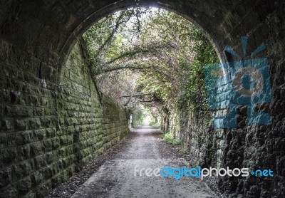 Caudiel Tunnel Stock Photo