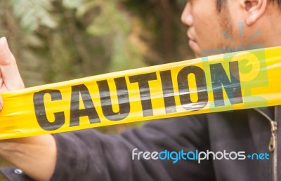 Caution Stock Photo