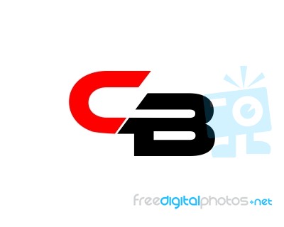 Cb Letter Logo Stock Image