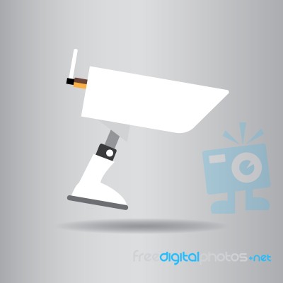 Cctv Camera Flat Icon   Illustration  Stock Image