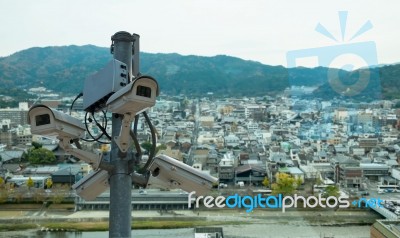 Cctv Cameras Stock Photo