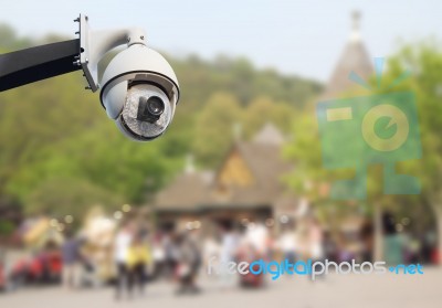 Cctv In City Stock Photo