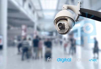 Cctv Security Camera Stock Photo