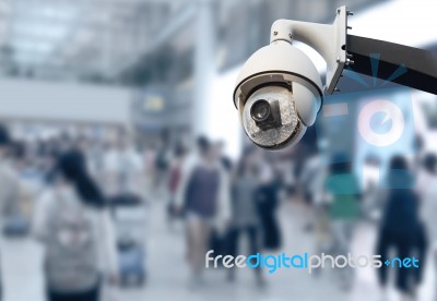 Cctv Security Camera Stock Photo