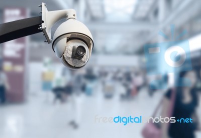 Cctv Security Camera Stock Photo