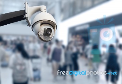 Cctv Security Camera Stock Photo