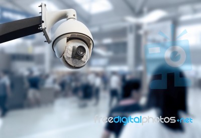 Cctv Security Camera Stock Photo