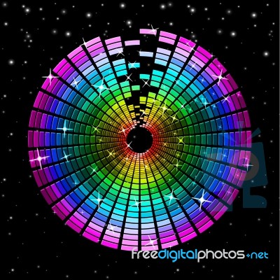 Cd Space Means Compact Disc And Cd-rw Stock Image