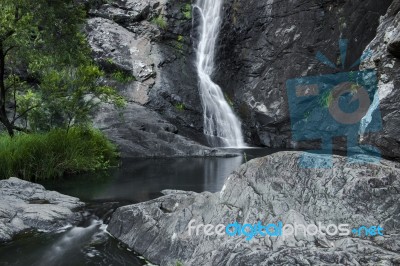 Cedar Creek Falls In Mount Tamborine Stock Photo