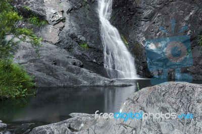 Cedar Creek Falls In Mount Tamborine Stock Photo