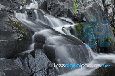 Cedar Creek Falls In Mount Tamborine Stock Photo